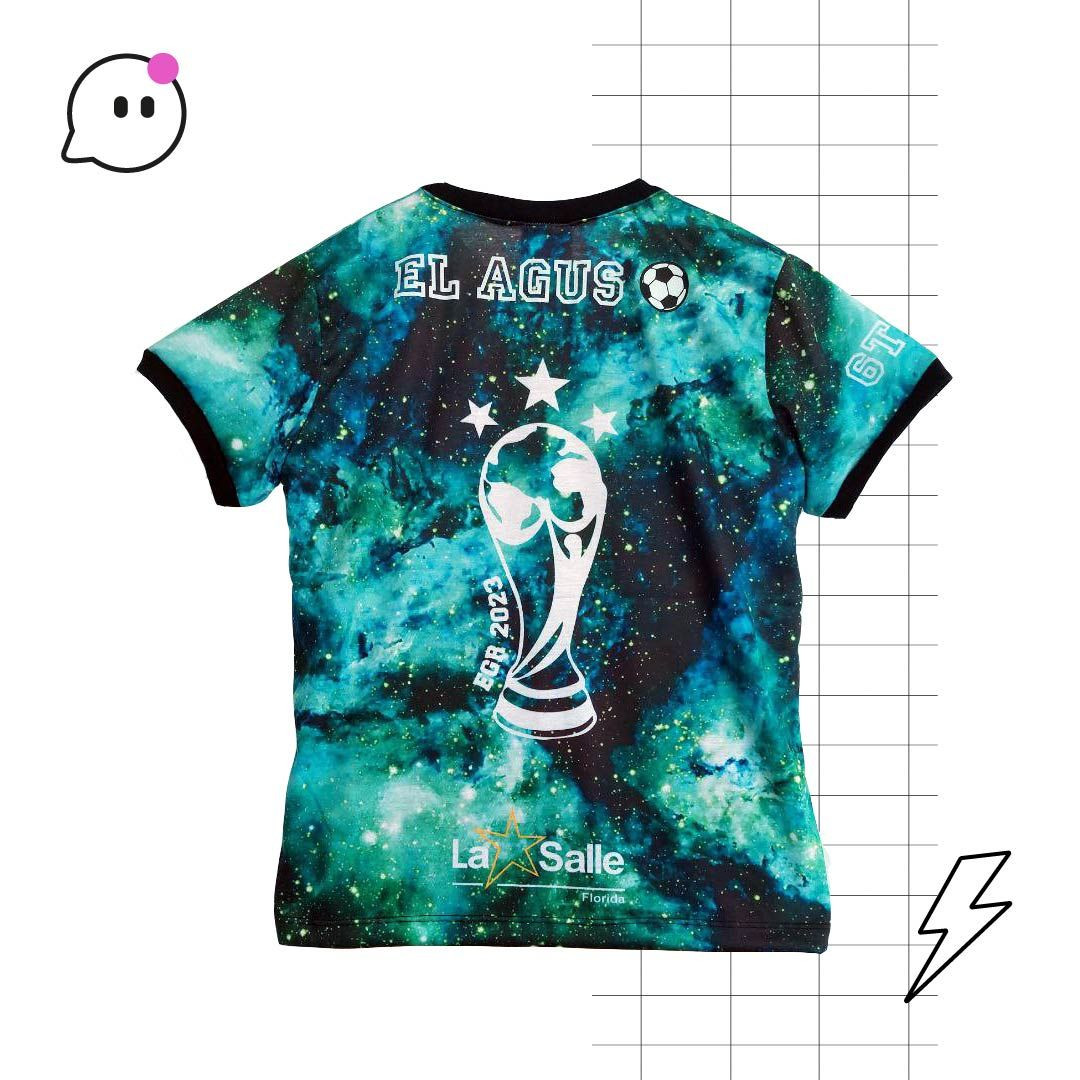 Remera Galaxia La salle Camperas y Buzos de Egresados Little Blue