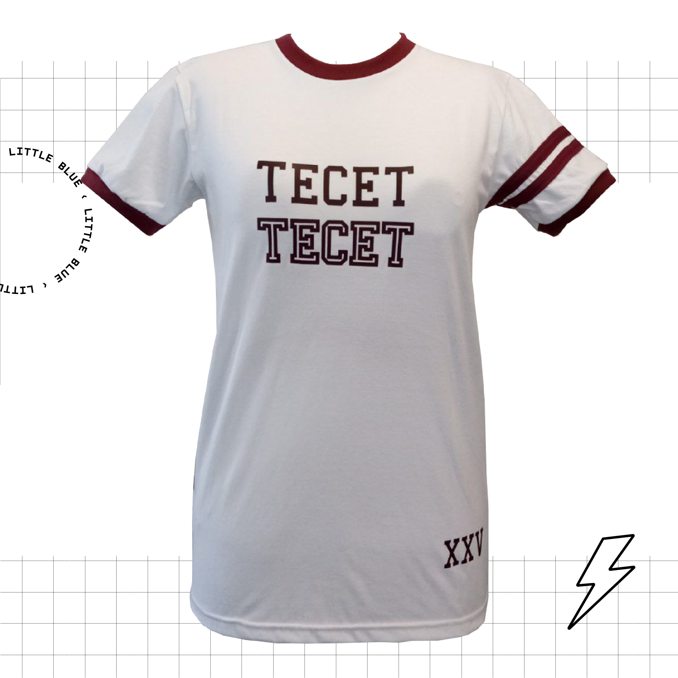 Remera de Egresados Remera bordó y blanco