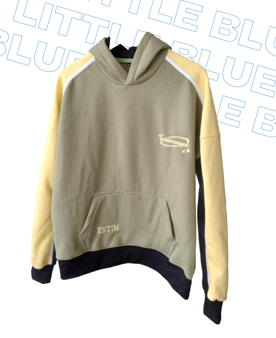 Buzo canguro de Egresados Buzo canguro amarillo y gris
