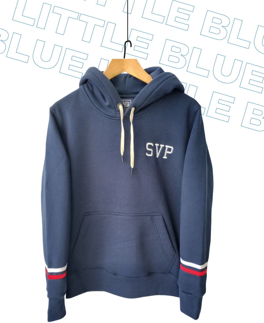 Buzo canguro de Egresados Buzo canguro azul y rojo