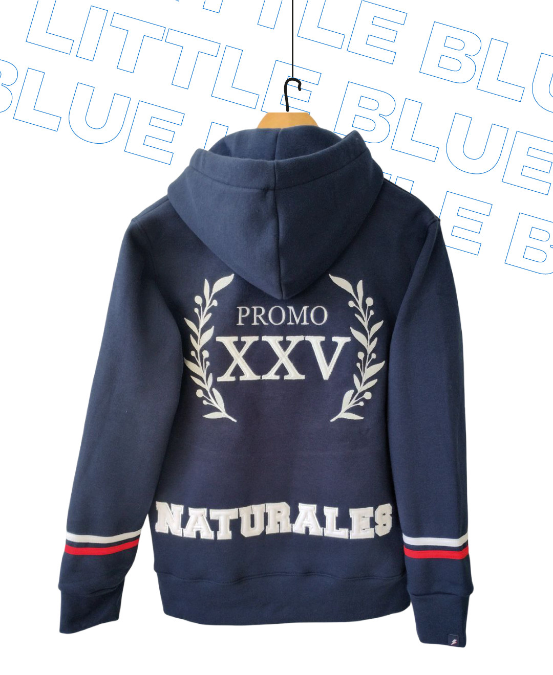 Buzo canguro de Egresados Buzo canguro azul y rojo