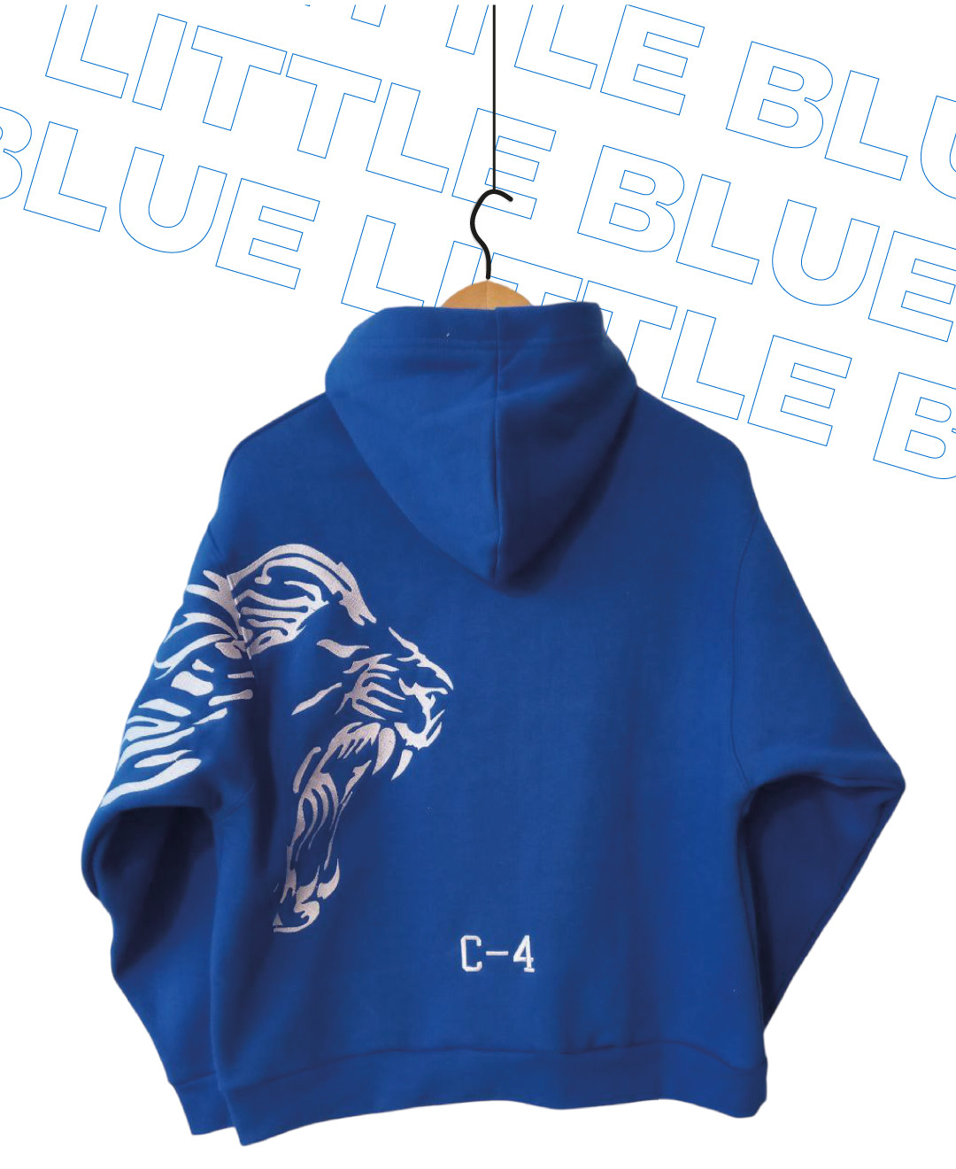 Buzo canguro de Egresados Buzo oversize azul francia