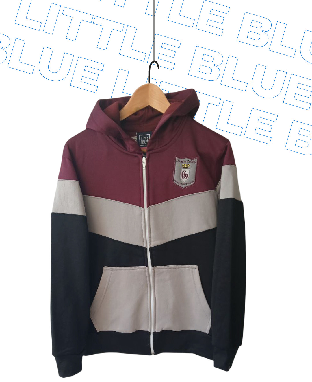 Campera con cierre de Egresados Campera velez frisa deportiva