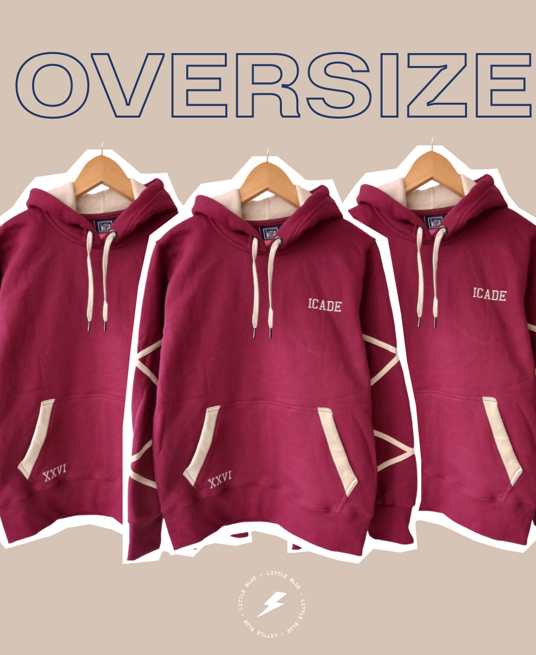 Buzo Oversize de Egresados 23. Buzo Oversize serpentinas